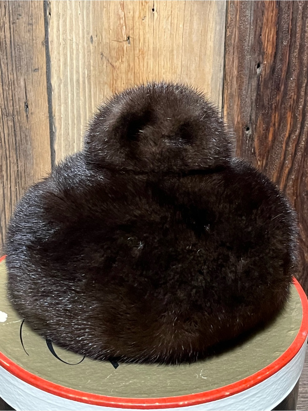 Vintage ladies mink hat, Adolfo